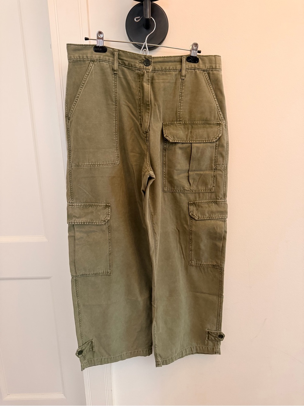 Agolde Olive Green Cargo Jeans